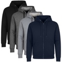 Charcoal (Classic) XL Men’s Fleece-Lined Full-Zip Hoodie (S-3XL)